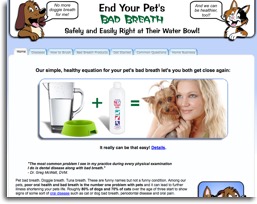 Pet Bad Breath Website