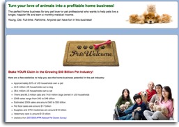 Pet Home Business Website